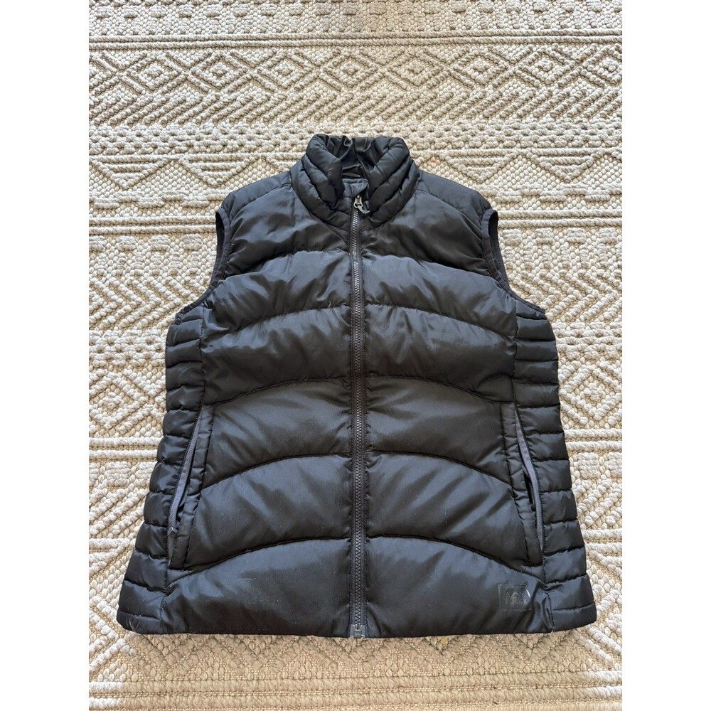 REI Vest Womens Small Black Down Insulated Puffer Lightweight Outdoor Hiking